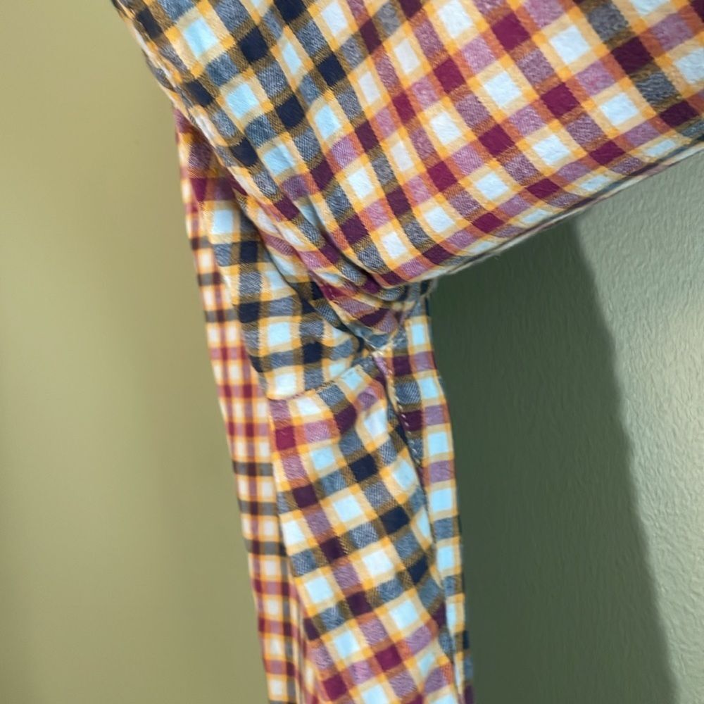 Free People Ella Kick Skinny Plaid Pull On Side Zip Pants Sz 28 Preppy Clueless - Picture 8 of 9